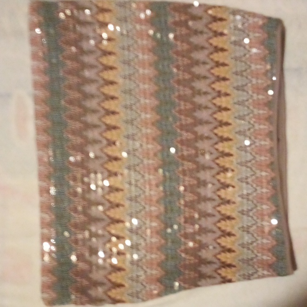 Very Cool Aztec tribal sequined, Express mini skirt